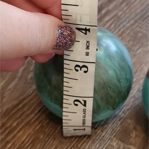 Jaska of California Cascade Ware Blue Brown Drip Vintage Salt and Pepper Shakers - Picture 5 of 5